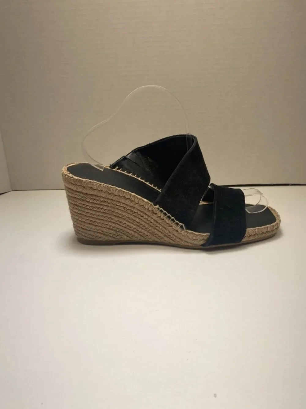 Vince Women's Garlin Square Toe Crisscross Espadrille Wedge Sandals Sz 10